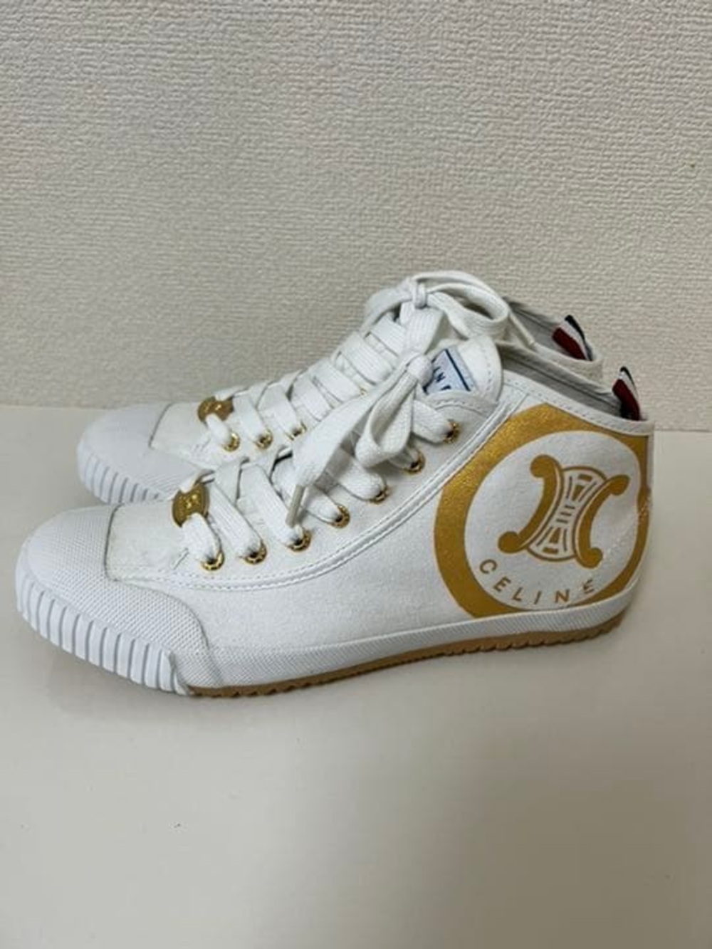 Celine x Feiyue EUC High Top Canvas Sneakers Rare Size 37 EU 7,5 US Vintage